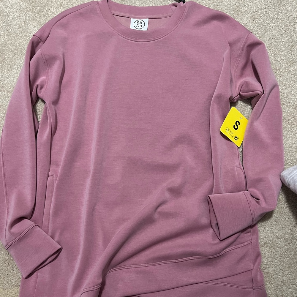 SAGE: Cascade Collective Mauve Long Sleeve Top